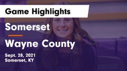 Somerset  vs Wayne County  Game Highlights - Sept. 28, 2021