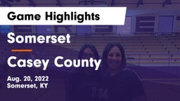 Somerset  vs Casey County  Game Highlights - Aug. 20, 2022