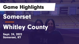 Somerset  vs Whitley County  Game Highlights - Sept. 24, 2022