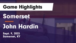 Somerset  vs John Hardin  Game Highlights - Sept. 9, 2023