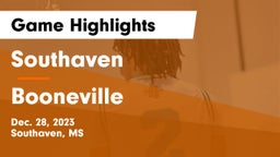 Southaven  vs Booneville  Game Highlights - Dec. 28, 2023