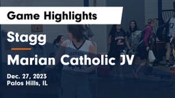 Stagg  vs Marian Catholic JV Game Highlights - Dec. 27, 2023