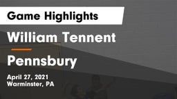 William Tennent  vs Pennsbury  Game Highlights - April 27, 2021