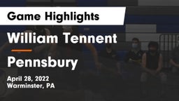 William Tennent  vs Pennsbury  Game Highlights - April 28, 2022