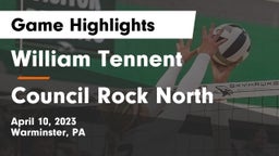 William Tennent  vs Council Rock North Game Highlights - April 10, 2023