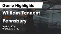 William Tennent  vs Pennsbury  Game Highlights - April 9, 2024