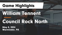 William Tennent  vs Council Rock North  Game Highlights - May 8, 2024