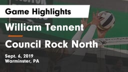 William Tennent  vs Council Rock North  Game Highlights - Sept. 6, 2019
