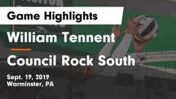 William Tennent  vs Council Rock South  Game Highlights - Sept. 19, 2019