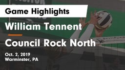 William Tennent  vs Council Rock North  Game Highlights - Oct. 2, 2019