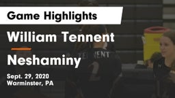 William Tennent  vs Neshaminy  Game Highlights - Sept. 29, 2020