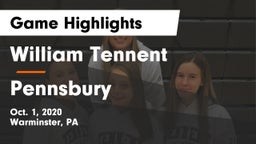 William Tennent  vs Pennsbury  Game Highlights - Oct. 1, 2020