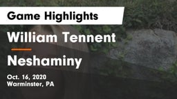 William Tennent  vs Neshaminy  Game Highlights - Oct. 16, 2020