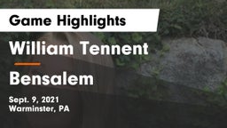 William Tennent  vs Bensalem  Game Highlights - Sept. 9, 2021