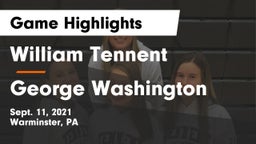 William Tennent  vs George Washington  Game Highlights - Sept. 11, 2021