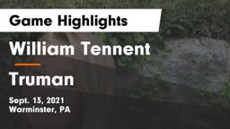 William Tennent  vs Truman  Game Highlights - Sept. 13, 2021
