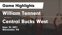 William Tennent  vs Central Bucks West  Game Highlights - Sept. 24, 2021