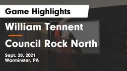 William Tennent  vs Council Rock North  Game Highlights - Sept. 28, 2021