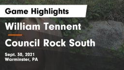 William Tennent  vs Council Rock South  Game Highlights - Sept. 30, 2021