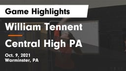 William Tennent  vs Central High PA Game Highlights - Oct. 9, 2021