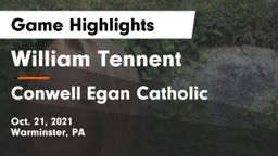 William Tennent  vs Conwell Egan Catholic   Game Highlights - Oct. 21, 2021