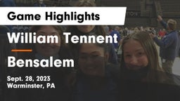 William Tennent  vs Bensalem  Game Highlights - Sept. 28, 2023