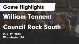 William Tennent  vs Council Rock South  Game Highlights - Oct. 12, 2023