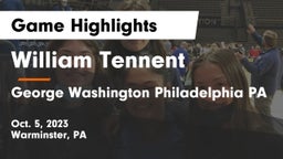 William Tennent  vs George Washington  Philadelphia PA Game Highlights - Oct. 5, 2023