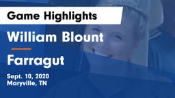 William Blount  vs Farragut  Game Highlights - Sept. 10, 2020