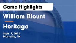 William Blount  vs Heritage  Game Highlights - Sept. 9, 2021