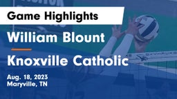 William Blount  vs Knoxville Catholic  Game Highlights - Aug. 18, 2023