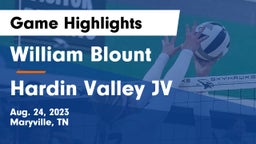 William Blount  vs Hardin Valley JV Game Highlights - Aug. 24, 2023