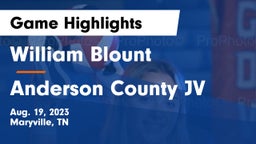 William Blount  vs Anderson County JV Game Highlights - Aug. 19, 2023