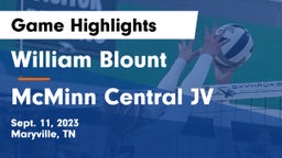 William Blount  vs McMinn Central JV Game Highlights - Sept. 11, 2023
