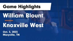 William Blount  vs Knoxville West  Game Highlights - Oct. 3, 2023