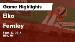 Elko  vs Fernley  Game Highlights - Sept. 22, 2019