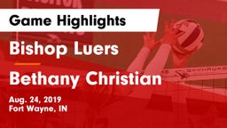 Bishop Luers  vs Bethany Christian Game Highlights - Aug. 24, 2019