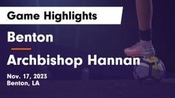 Benton  vs Archbishop Hannan  Game Highlights - Nov. 17, 2023