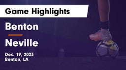 Benton  vs Neville  Game Highlights - Dec. 19, 2023