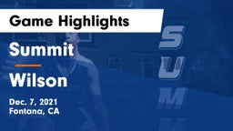 Summit  vs Wilson  Game Highlights - Dec. 7, 2021