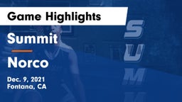 Summit  vs Norco  Game Highlights - Dec. 9, 2021