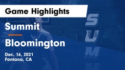 Summit  vs Bloomington Game Highlights - Dec. 16, 2021