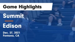Summit  vs Edison  Game Highlights - Dec. 27, 2021