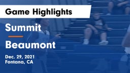 Summit  vs Beaumont  Game Highlights - Dec. 29, 2021