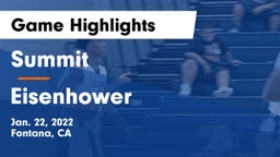 Summit  vs Eisenhower  Game Highlights - Jan. 22, 2022