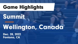 Summit  vs Wellington, Canada  Game Highlights - Dec. 28, 2022