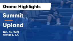 Summit  vs Upland  Game Highlights - Jan. 16, 2023