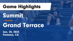 Summit  vs Grand Terrace Game Highlights - Jan. 25, 2023