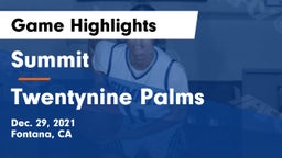 Summit  vs Twentynine Palms  Game Highlights - Dec. 29, 2021