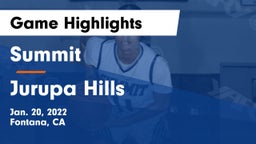 Summit  vs Jurupa Hills  Game Highlights - Jan. 20, 2022